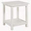 Ensemble de table basse et table d'appoint blanche 2 pièces