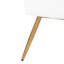Banc à haut dossier en acier noir et similicuir, look moderne élégant, deux places, utilisation à l'intérieur, capacité de 500 lb, assemblage requis contemporain, banc, structure, limite,-130190926-130190927