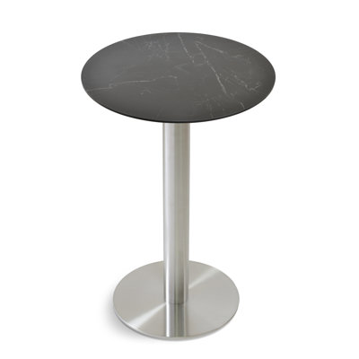 Tango Ceramic Counter & Bar Height Pedestal Table