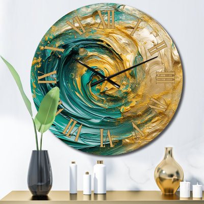 Horloge murale Golden Ocean