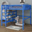 Lit mezzanine en métal avec tablettes à 4 niveaux et rangement Alexandreia-1650861283-1630321460