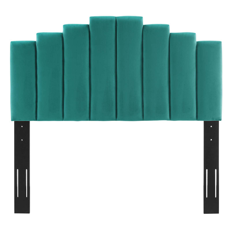 Modway Noelle Performance Velvet Headboard, Teal Plainweave, Twin