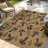 Paseo Rika All-Weather Flatweave Indoor/Outdoor Area Rug, Chestnut Brown Black Spotted – Patio, Deck, Porch & Living Room - 8x10-99190157