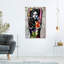 Portrait de femme grunge sur toile, ensemble de 3 pièces-1951568963