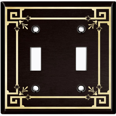 No Subject 2 - Gang Toggle Light Switch Standard Wall Plate