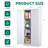 71"H Metal Garage Storage Cabinet, White Tool Steel Locking Cabinet With Doors And 3 Adjustable Shelves, Tall Cabinets For Garage Storage Systems Lockable File Cabinet For Home Office,Classroom,Pantry, Cabinet-587260286