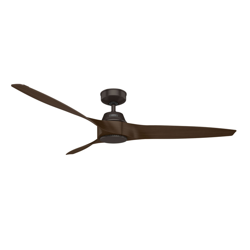 60 inch Mosley ENERGY STAR® Damp Rated Ceiling Fan and Wall Control, Bronze, Bronze