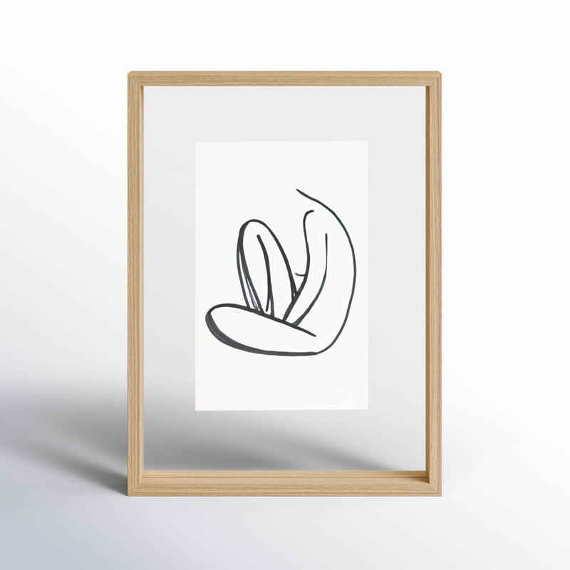 Luiz Wood Floater Picture Frame, 12" x 16", Natural