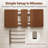 Extendable Dining Table with Metal Legs-232057026