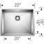 Quatrus R0 22" L x 18" W Undermount Kitchen Sink-89005449