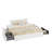 Modern Teddy Bouclé Platform Storage Bed With 4 Locking Drawers, No Box Spring Needed-173158574