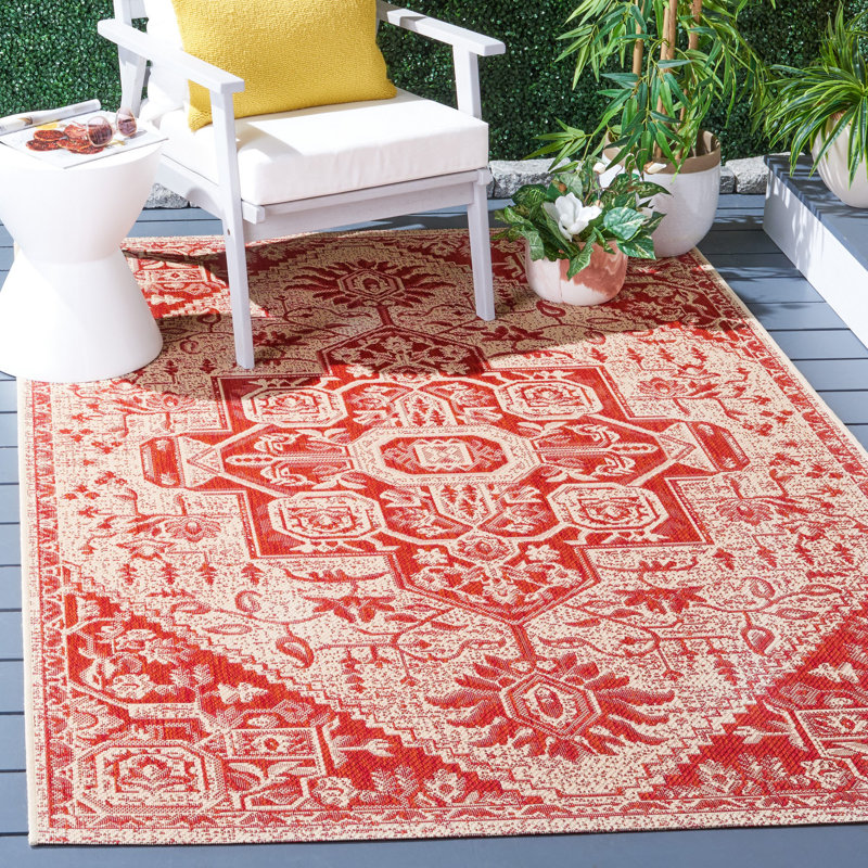 Tapis d'intérieur / extérieur Donivin Beach House Performance, Rectangle 5 pi 3 po x 7 pi 6 po