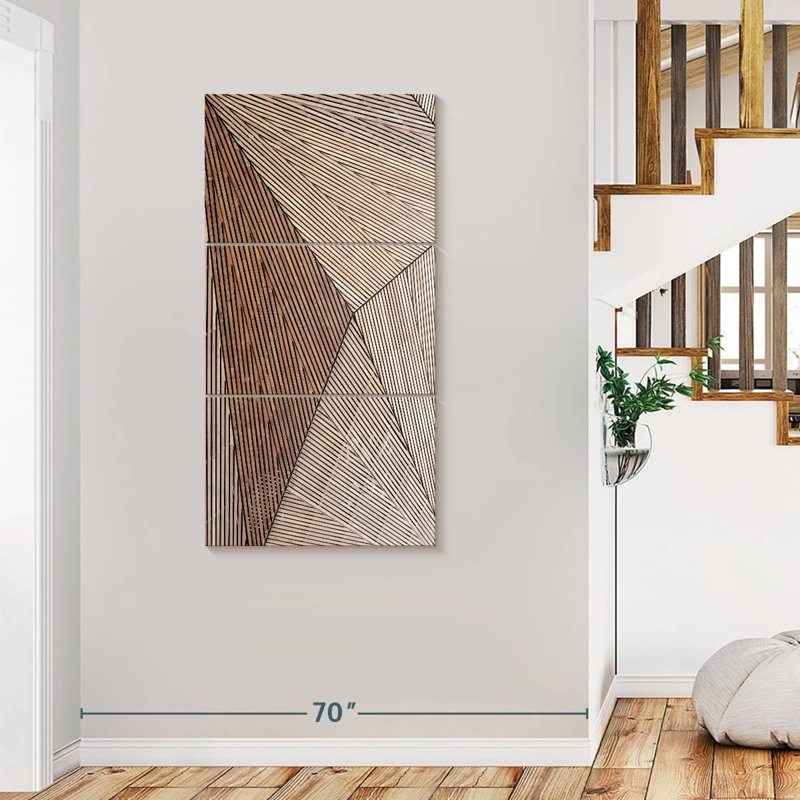 Architecture, structure en bois, 3 pièces, H 75 po x l 36 po x P 1,25 po