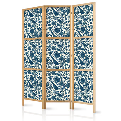 171cm H Solid Wood Folding Room Divider