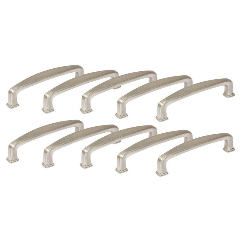 Park Avenue 3 3/4" Center to Center Arch Pull MultiPack, Satin Nickel