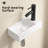 Ceramic Wash Basin Right Hand Without Tap & Drain Wall Hung Basin Sink Small Cloakroom Basin Rectangle