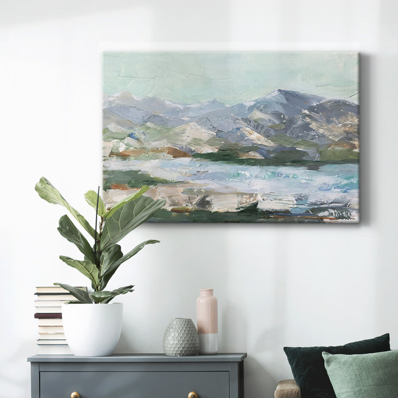 Pastel Mountain View I-Gallery Wrapped Canvas, H 8 po x l 12 po