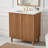 30" Traditional Bathroom Vanity With Ceramic Sink, Solid Wood Legs, Mdf U-Shaped Adjustable Shelf, Soft-Close Doors, And Space-Saving Storage