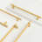Redefine Hardware Aspen Brass Knurled Large Cabinet Pull Handle 9" Inch Length