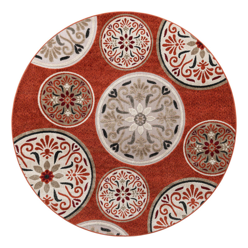 Tapis intérieur / extérieur Capus, Rond 7 pi 1 po