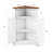Free Standing Triangle Bathroom Storage Cabinet with Doors & Adjustable Shelves, Home Organizer For Kitchen & Living Room,White-829669318