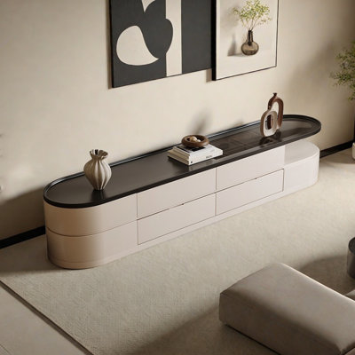 Modern Oval TV Stand with Premium Materials