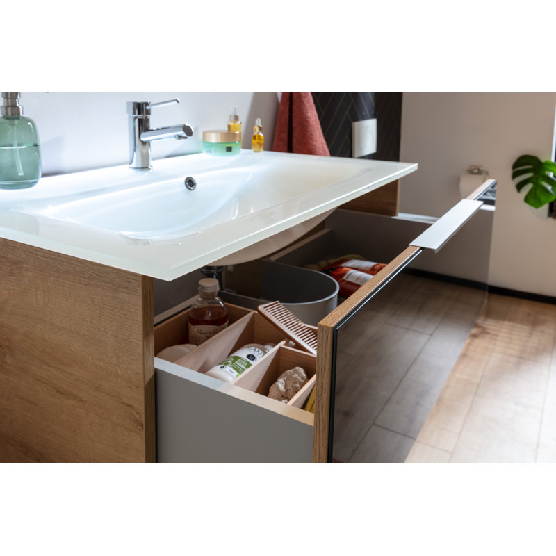 2 Pieces 1000 Mm Bathroom Furniture Suite