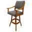 Tabouret de bar pivotant en bois Miriam-63544609-63544597