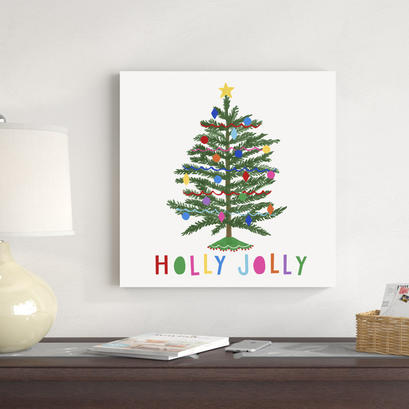 Noël coloré II, H 20 po x l 20 po x P 1,25 po