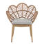 Ensemble de 2 chaises d'extérieur en osier avec coussins