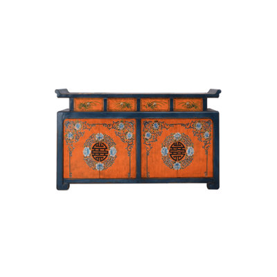Armoire d'appoint en bois massif antique