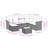 Vidaxl Garden Sofa Set Brown, Cream White