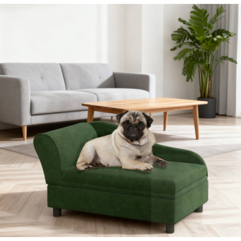 Pet Sofa Bed With Storage&Cushion