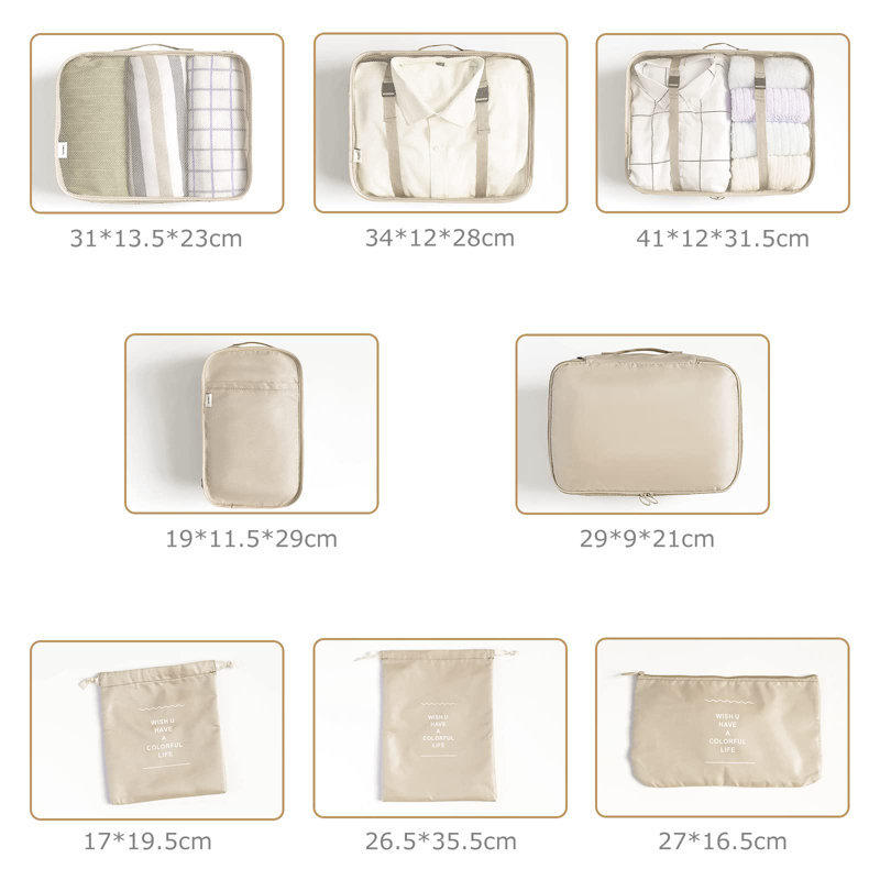 Rebrilliant Fabric Storage Bag, Beige