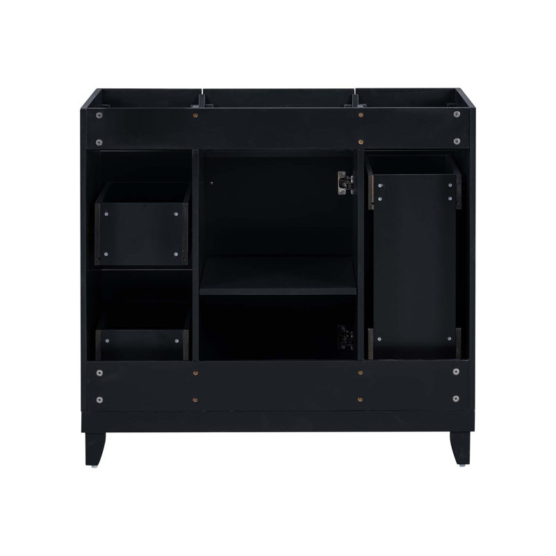 Meuble-lavabo 36 po, lavabo non inclus, Noir