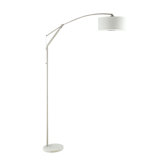 88'' White Arched Floor Lamp