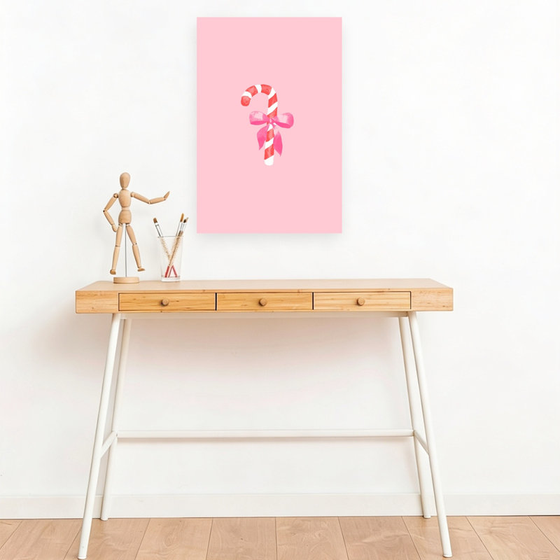 Impression d'art mural fantaisiste rose, H 18 po x l 12 po