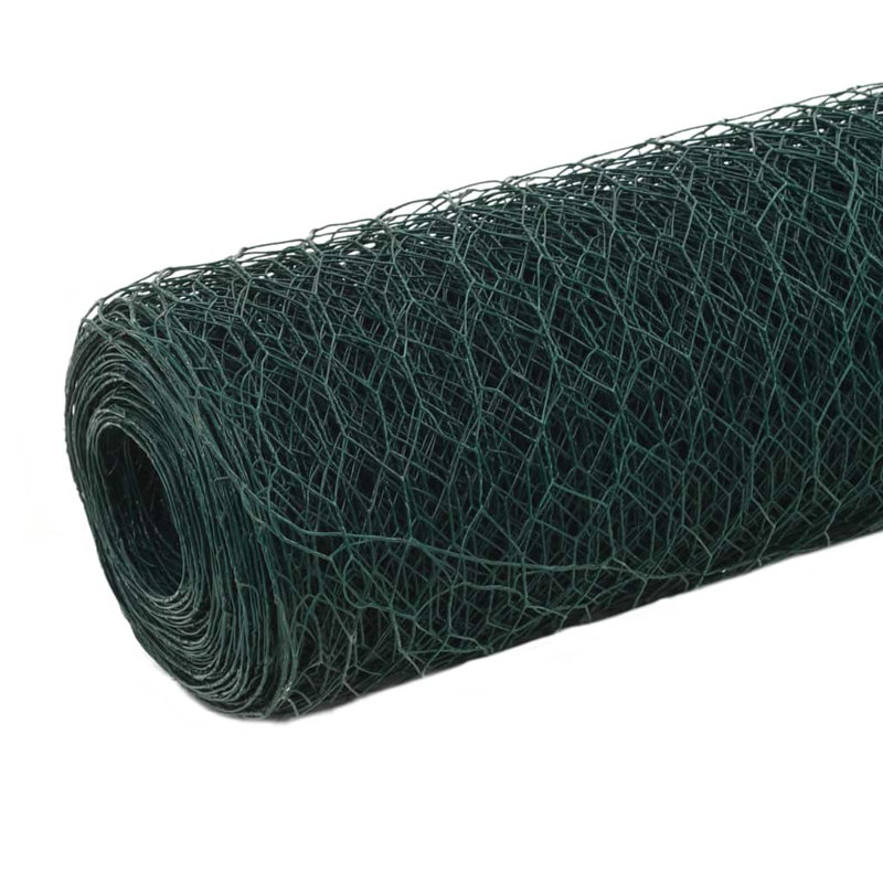 Livingon 74.93cm H x 984.2cm W Green Plastic Wire/Mesh Fence