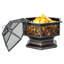 Auzenne Hexagon Iron Wood Burning Fire Pit