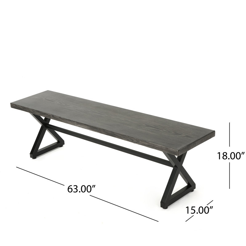 Dakoda Rectangular 6 - Person 70.5" Long Dining Set with Cushions, Grey