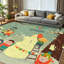 Tapis d'intérieur blanc lavable à la machine, motif de jeux d'hiver et Noël pour enfants-2061232082