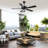 52" Modern 3CCT LED Chandelier Ceiling Fan with Remote Control, Double Sided Blades, Dimmable, 6 Speeds Reversible Motor, 4"/10" Downrods-932360286