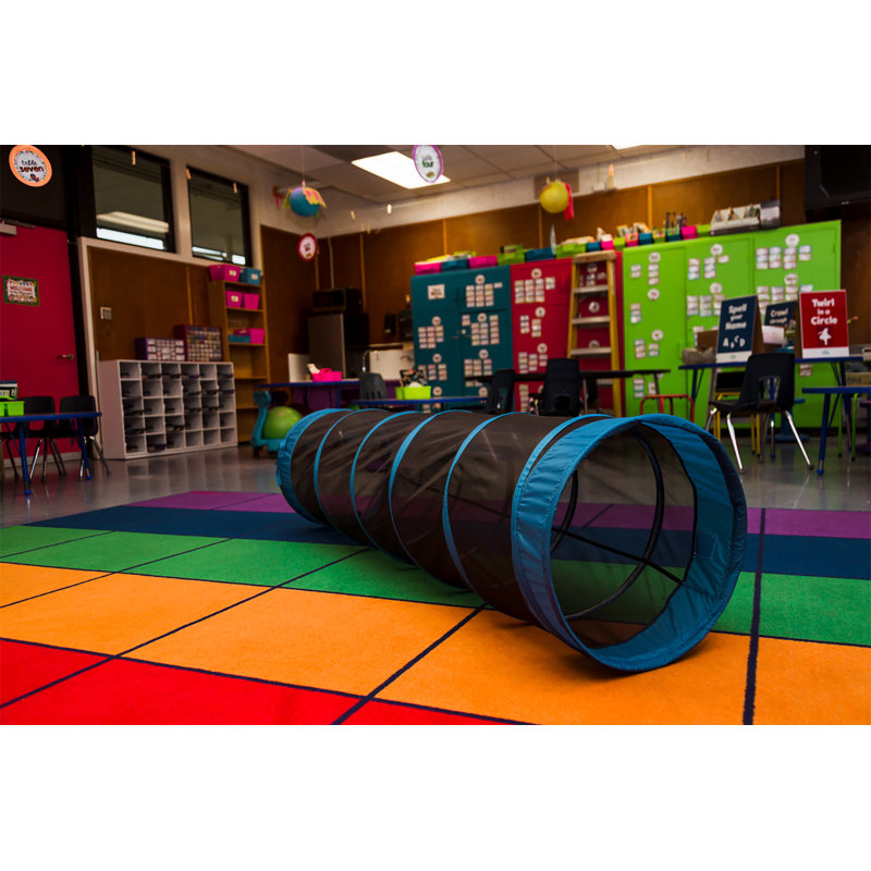 Blue and Black Mesh 6-Foot Kids Play Tunnel