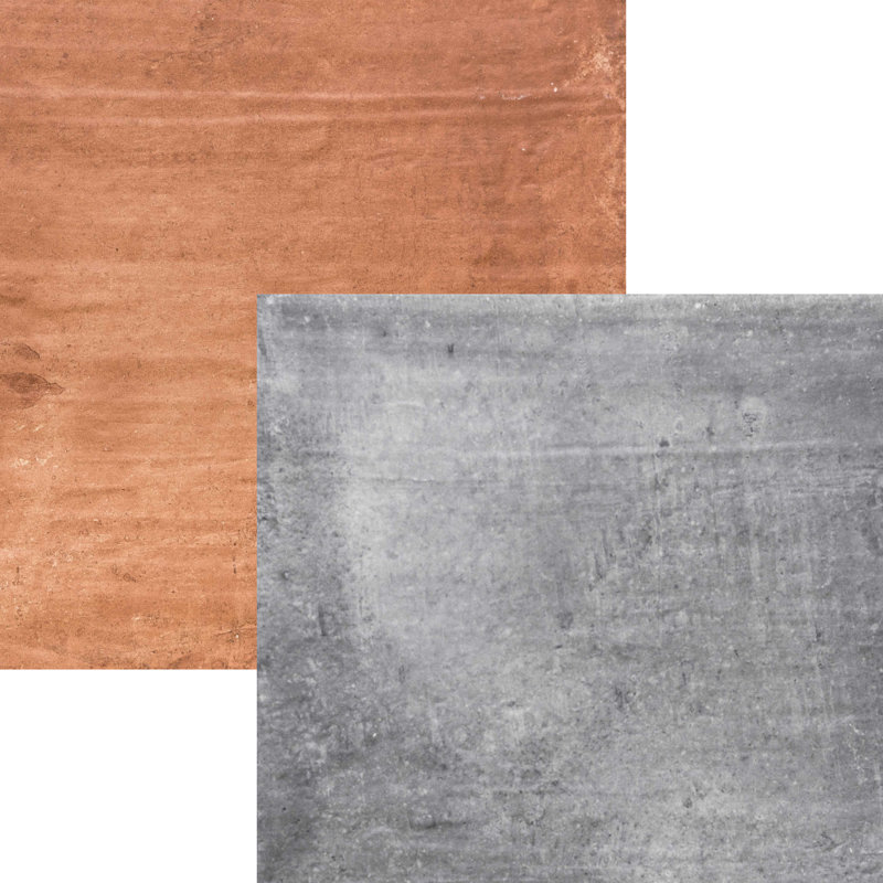 Driftwood 13" x 13" Matte Porcelain Floor and Wall Tile, Gris