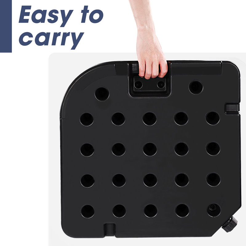 Harper-Rae 190LBS 4PCS Heavy-Duty Cantilever Offset Patio Umbrella Base Square Base Plate Set