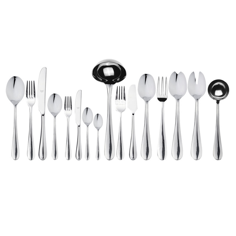 Ensemble de couverts Natura - 126 pièces - Acier inoxydable, Argent argent