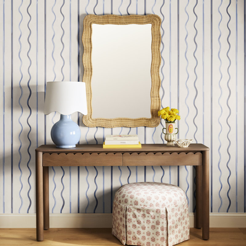 Lola 57.5'' Solid Wood Top Console Table