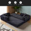 Canapé-lit convertible avec coussin cylindrique - Coussin pliant en velours côtelé avec cadre de forme fixe pour le salon, la chambre à coucher, le salon-989052841