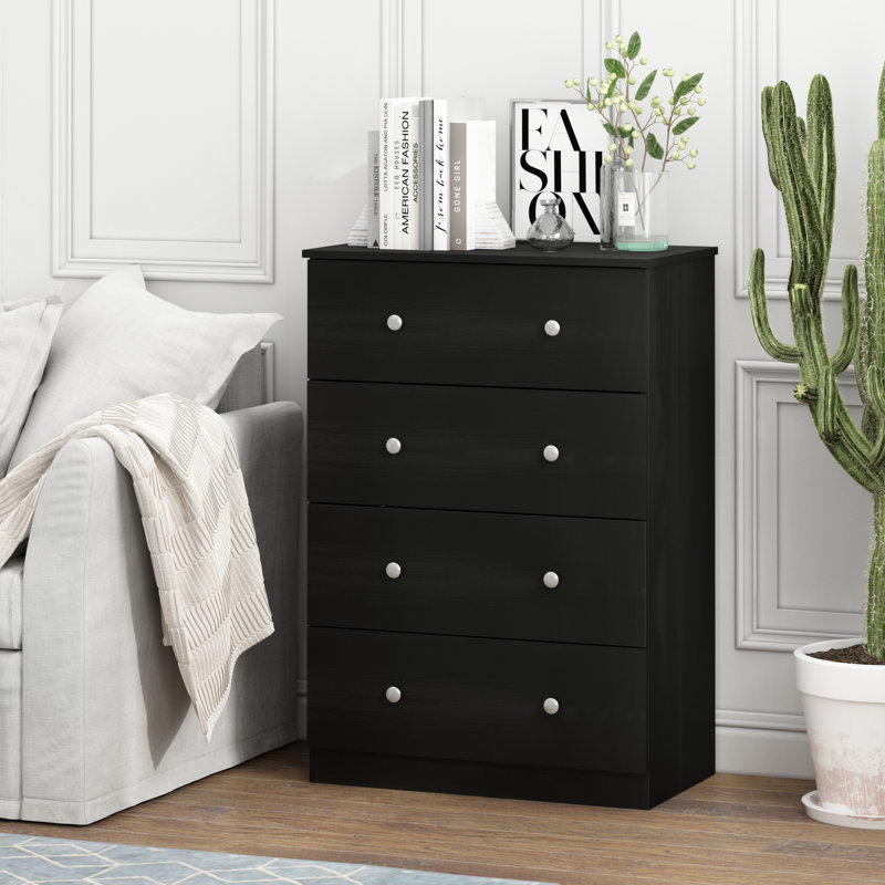 Commode à 4 tiroirs l 27,72 po Lakeyda, Americano