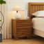 19.7“w Solid Wood Drawers Nightstand-107078679